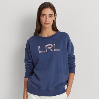 Lauren Petite Ralph Lauren Logo French Terry Pullover