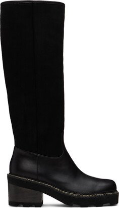 Black Shearling Vylos Boots