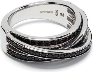 Orb Ring Slim black-spinel ring