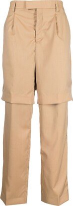 VTMNTS Layered Straight-Leg Trousers