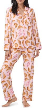 Print Organic Cotton Jersey Pajamas-AB