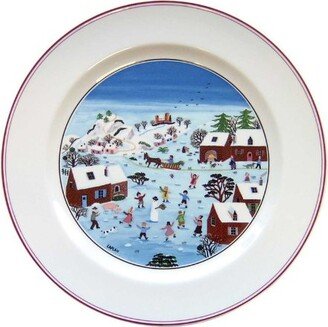 Naif Christmas Dinner Plate, 10.5