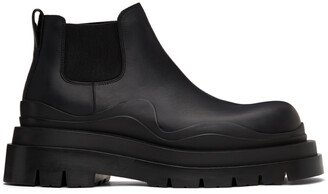 Black Tire Chelsea Boots