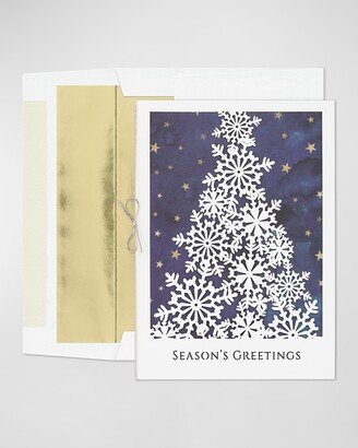 Carlson Craft Intricate Tree Holiday Card, Set of 25