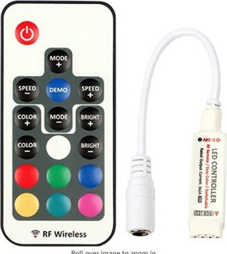 Rgb L.e.d. Csontroller With 17-Key Rf Wirelessr Remote Control Dimmer For 5050 3528 5630 Led Strip Lights