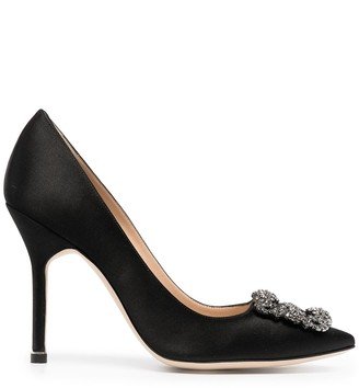 Hangisi 105mm jewel buckle pumps