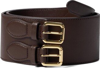 Natural Smooth Leather-Wide (Chestnut Brown) Women's Belts