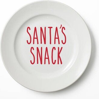 Santa's Snack - Vinyl Sticker Decal Label For Plate, Bowl, Tray. Gift, Celebrate, Party, Father Christmas, Christmas Eve-AA