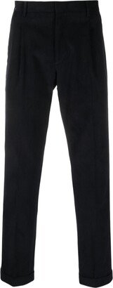 Mid-Rise Tapered Trousers-BE