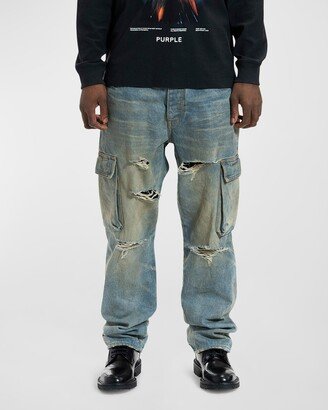 Men's Relaxed Dirty Cargo Jeans