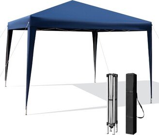 Patio 10x10ft Outdoor Instant Pop-up Canopy Folding Sun Shelter Carry Bag Navy
