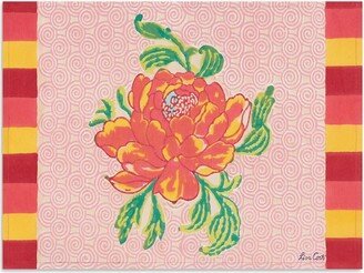 Camelia Magenta floral-print placemat (set of four)