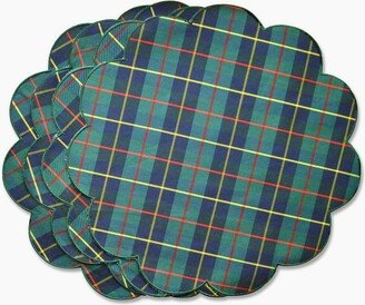 Chefanie Blue Plaid Style Placemats Set Of 4