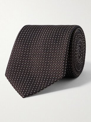 8.5cm Polka Dot Silk-Jacquard Tie-AA