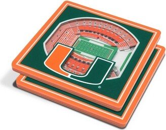 Miami Hurricanes 3D Stadium View Coaster