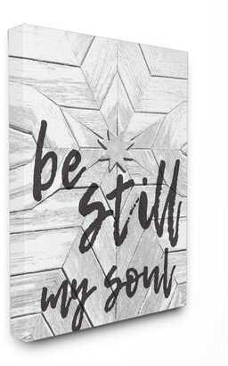 Be Still My Soul Star Typography Canvas Wall Art, 24 x 30