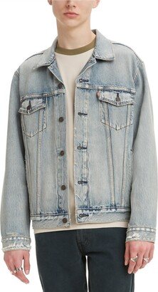 Men's Regular Fit Non-Stretch Denim Trucker Jacket