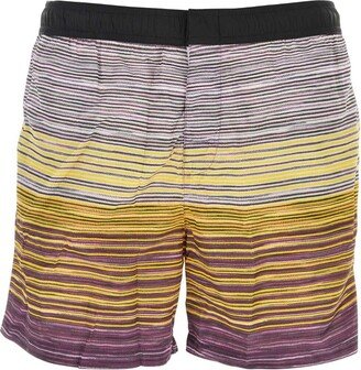 Zig-Zag Pattern Swim Shorts