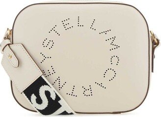 Logo Perforated Mini Crossbody Bag