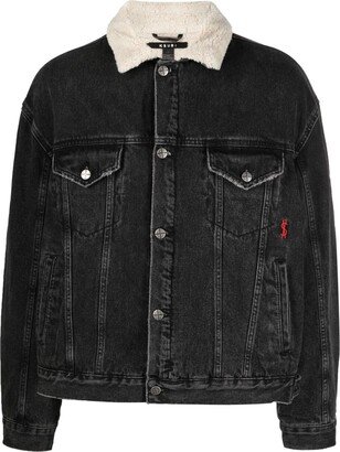 Oh G contrasting-collar denim jacket