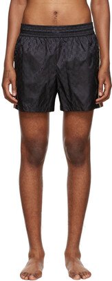 Black Jacquard GG Swim Shorts