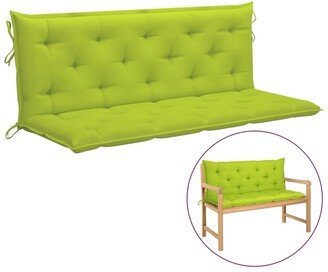 Garden Bench Cushion Bright Green 59.1 Oxford Fabric - 59.1 x 19.7