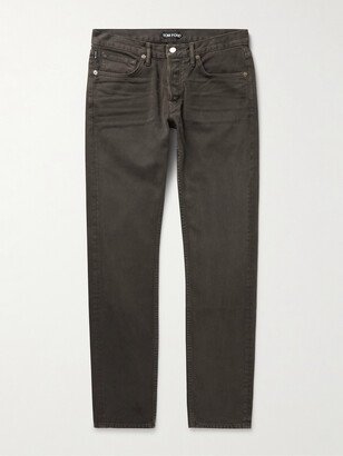 Slim-Fit Cotton-Corduory Trousers