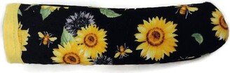 Black Sunflower Cast Iron Skillet Potholder Handle Cover