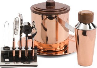 TJMAXX 9Pc Stainless Steel And Copper Bar Tool Set