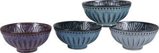 Set of Four Ooh La La Sheridan Bowls, 10 oz