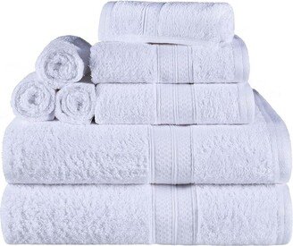 8Pc Solid Terry Bath Towel Set