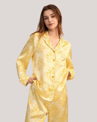 LILYSILK Women's Golden Lily Silk Pajama Set