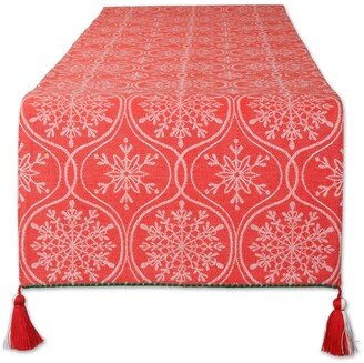 Joyful Snowflakes Jacquard Collection for Everyday Use, Holidays and Dinner Parties, Table Runner, 14