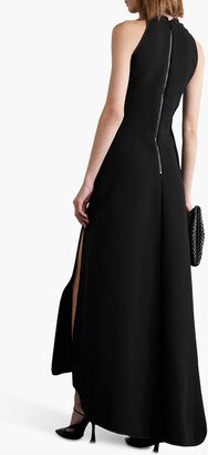 Neros draped crepe gown