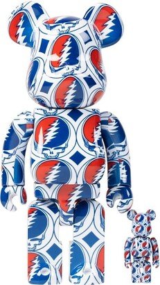 x Grateful Dead Steal Your Face BE@RBRICK 100% + 400% figure set