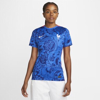 FFF 2022 Stadium Home Women's Dri-FIT Soccer Jersey in Blue