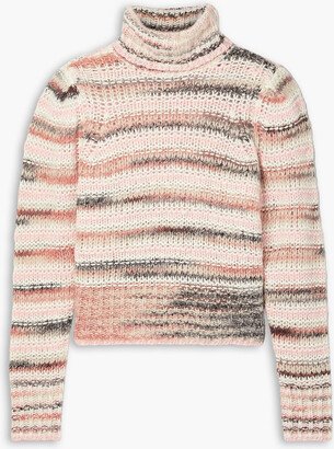 Selina striped knitted turtleneck sweater