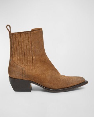 Debbie Beatles Suede Ankle Boots