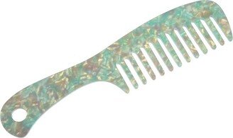 Unique Bargains Anti-Static Hair Comb Wide Tooth for Thick Curly Hair Hair Care Detangling Comb For Wet and Dry Green 1 Pcs