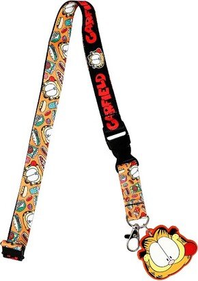 Garfield Food Lanyard with Rubber Charm