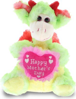 DolliBu Happy Mother’s Day Super Soft Plush Dragon Doll Figure - 8 inches