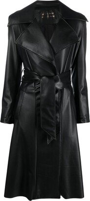 Atu Body Couture x Tessitura faux-leather trench coat