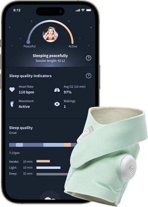 Owlet Dream Sock - Smart Baby Monitor with Heart Rate and Average Oxygen O2 as Sleep Quality Indicator