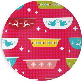 Salad Plates: Christmas Dishes Salad Plate, Multicolor