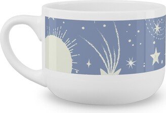 Mugs: Solar System Latte Mug, White, 25Oz, Blue