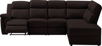 MOLAMOLA 110” Multi-function Manual Reclining Sectional Sofa with Storage Chaise , Cup holders