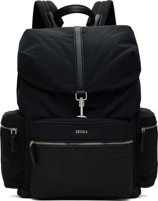 Black Pelletessuta Backpack