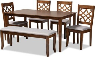 Dori Modern and Contemporary 6-Piece Dining Set