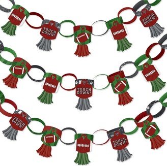 Big Dot Of Happiness End Zone - Football - 90 Chain Links & 30 Tassels Paper Chains Garland - 21 feet