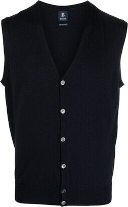 Boggi Milano Fine-Knit Wool Vest